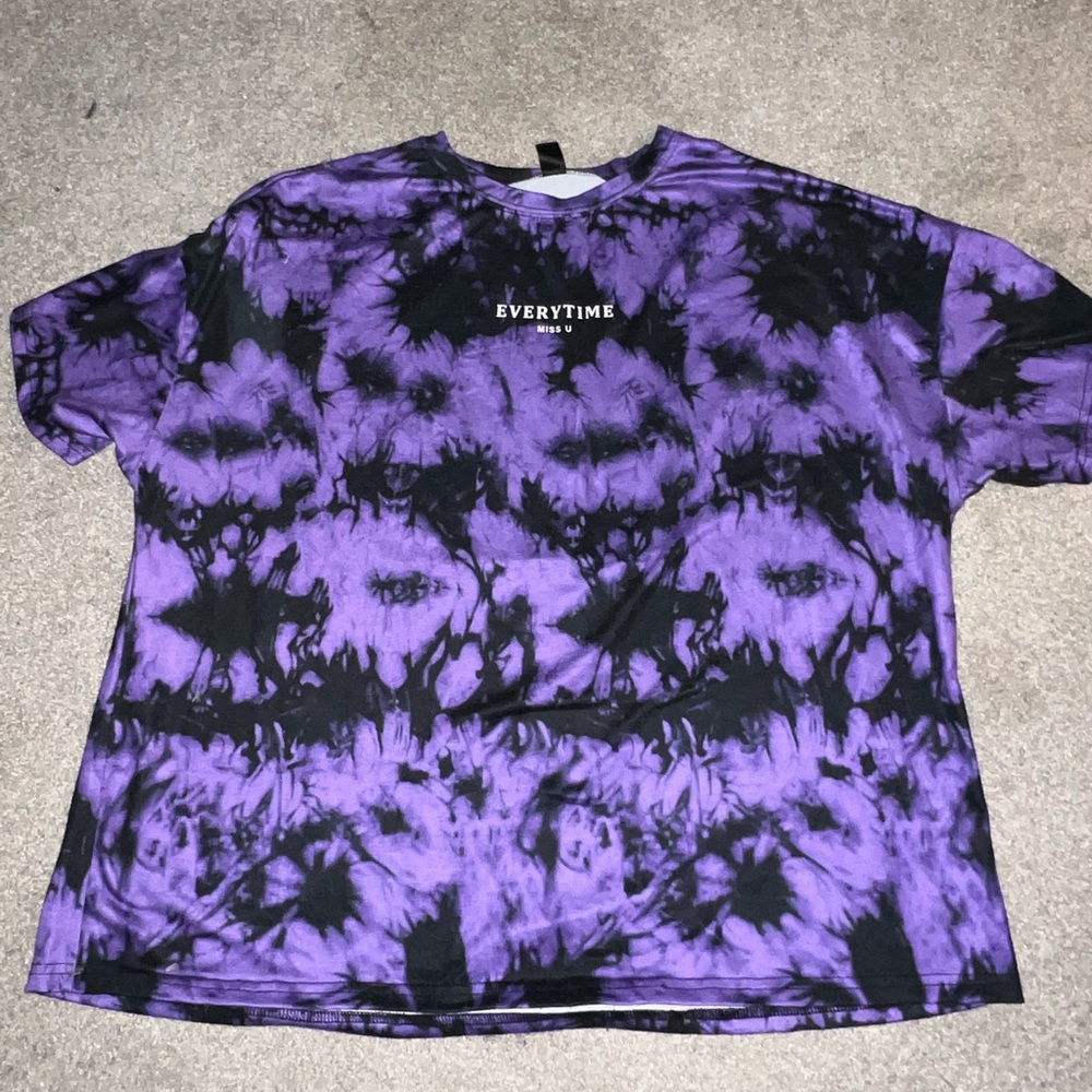 Purple Cropped Shein Shirt